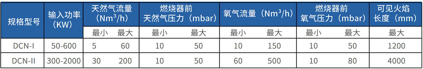 DCN系列圆嘴全氧燃烧器